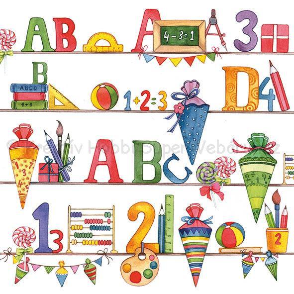 Szalvéta - kezdődik az iskola - School Start