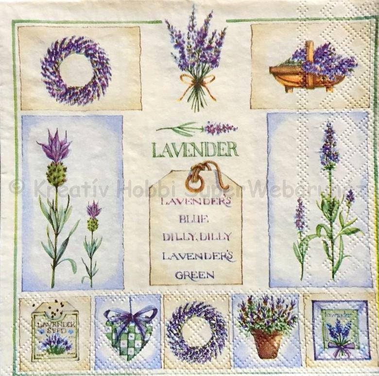 Szalvéta - levendulák