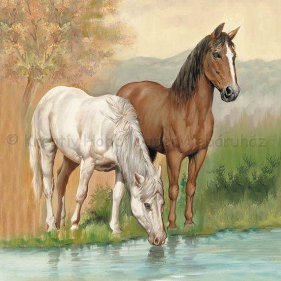 Szalvéta - lovak - Horses