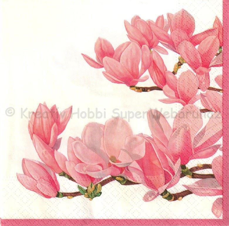 Szalvéta - magnólia