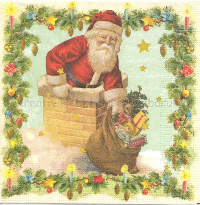 Szalvéta - Mikukás a kéményben - Santa in chimney
