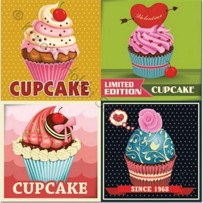 Szalvéta - muffin - 16 db cupcake