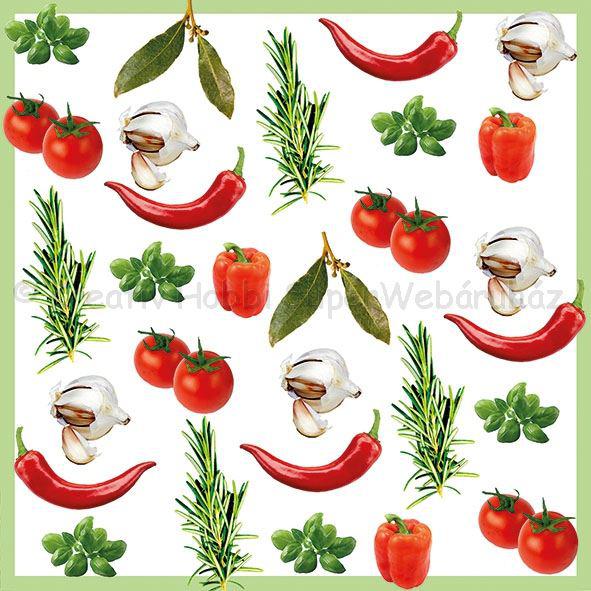 Szalvéta - olasz zöldségek - Italian Vegetables