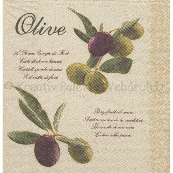 Szalvéta - oliva
