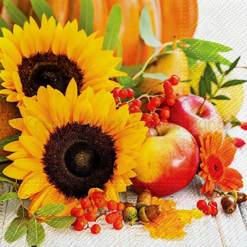 Szalvéta - őszi kompozíció