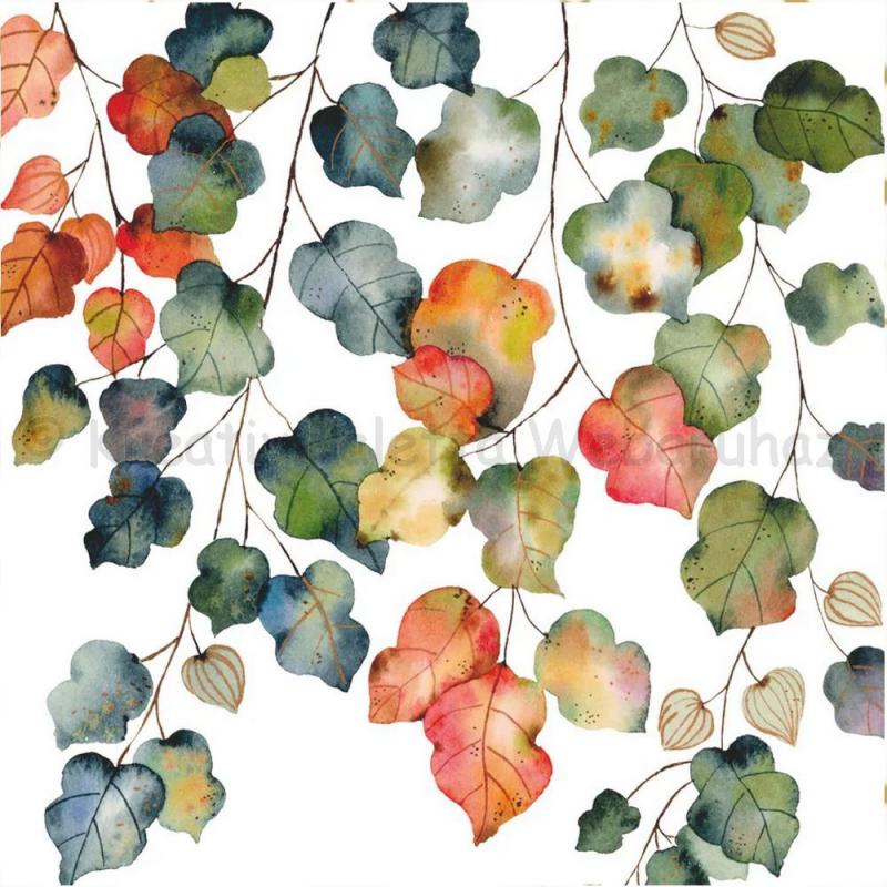 Szalvéta - őszi levelek