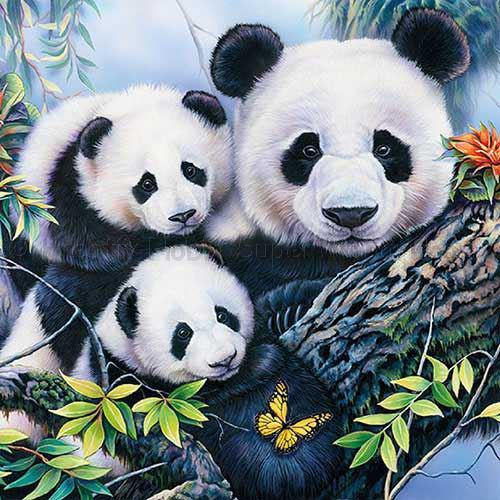szalvéta - panda