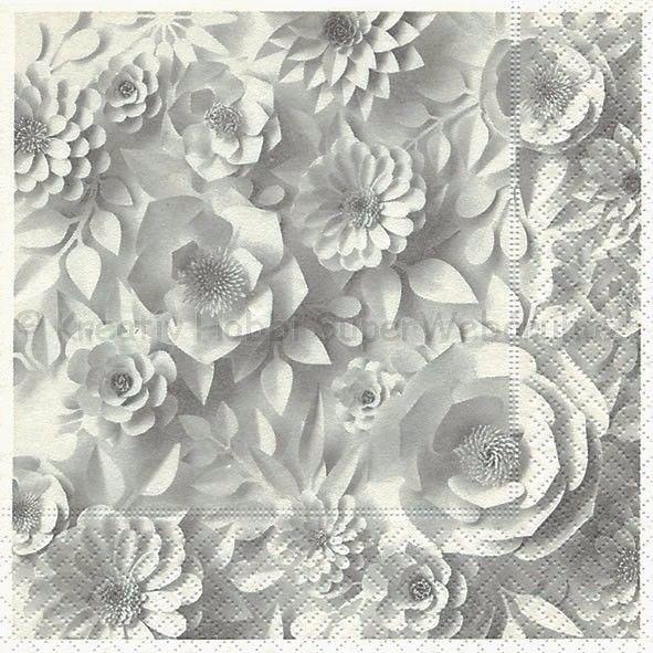 Szalvéta - papírvirág - paper blossom