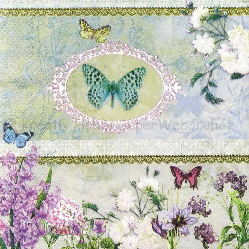 Szalvéta - pillangó medál - Butterfly Medaillon