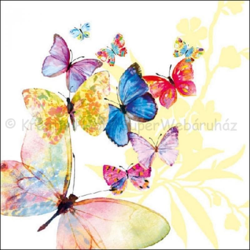 szalvéta - pillangók