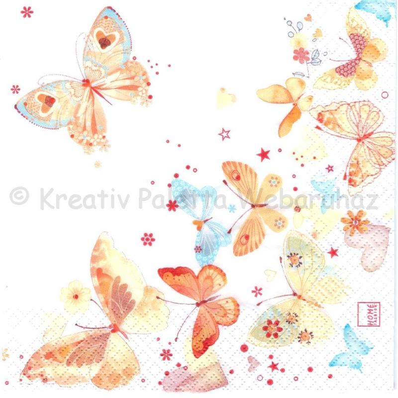 Szalvéta - pillangók, lepkék