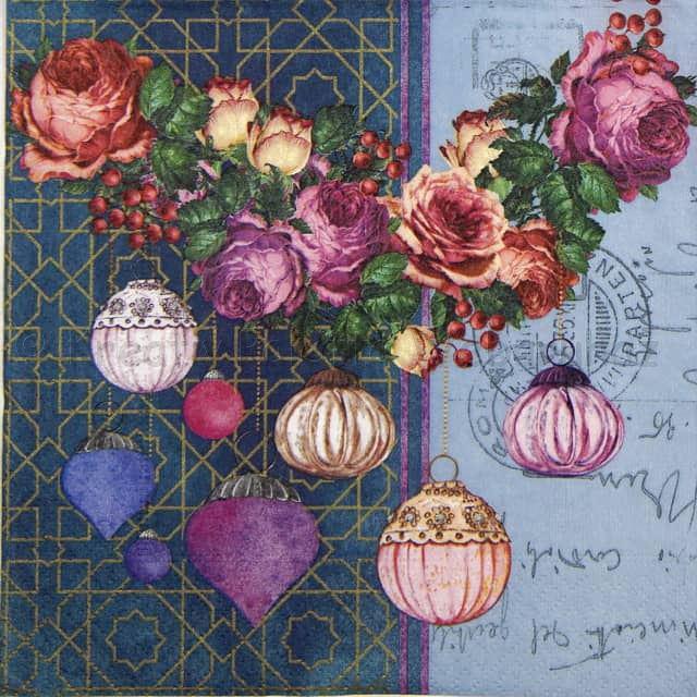 Szalvéta - romantikus díszek 25 x 25 cm