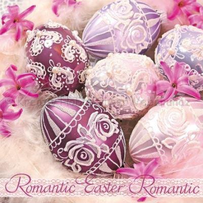 Szalvéta - romantikus húsvéti tojások - Romantic Easter