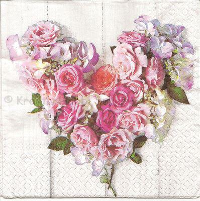 Szalvéta - rózsa szív - Rose Heart