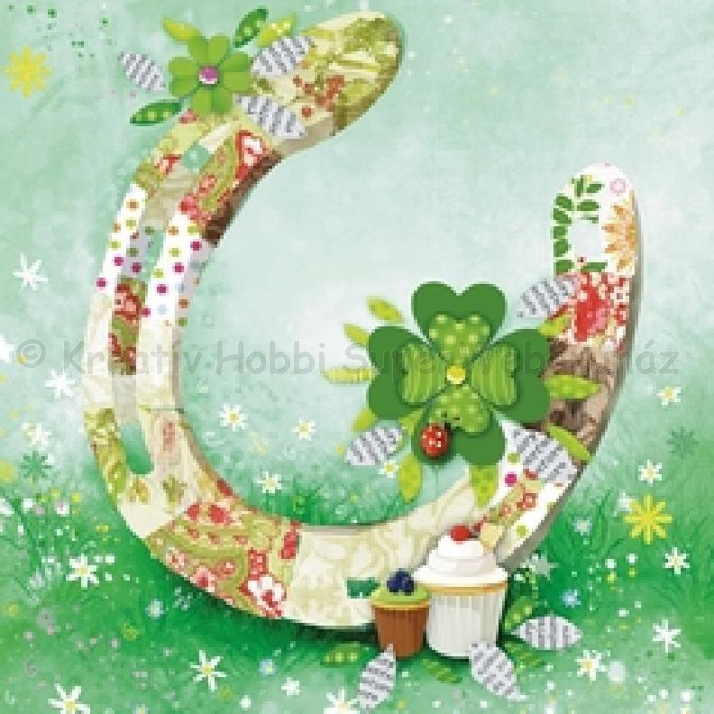 Szalvéta - sok szerencsét - Bonne Chance