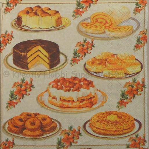 Szalvéta - sütemény, torta