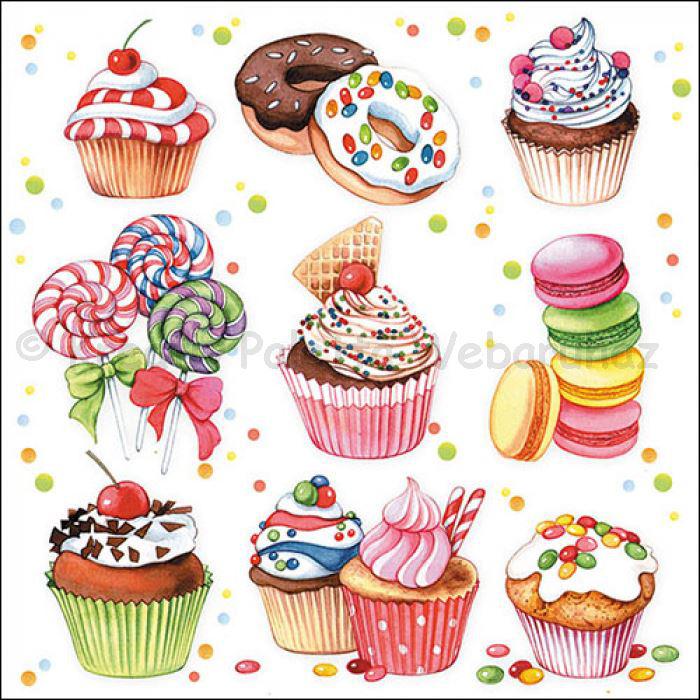 Szalvéta - sütemények, édesség