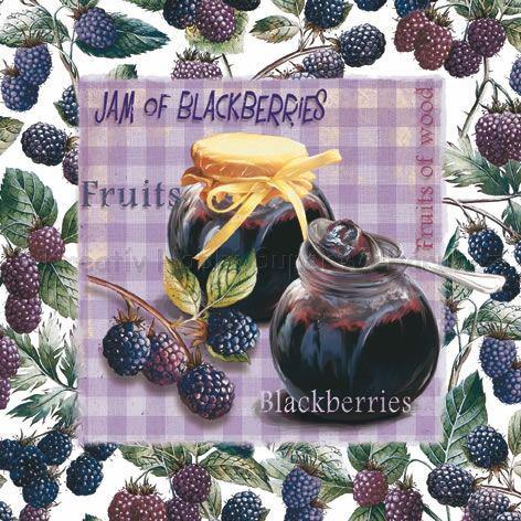 Szalvéta - szeder lekvár - jam of blackberries