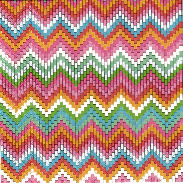 Szalvéta - színes cikk-cakk