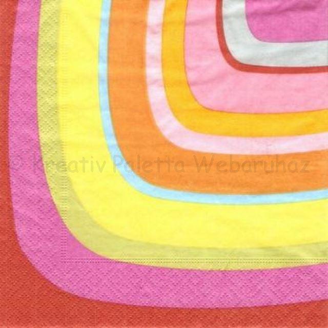 Szalvéta - színes retro