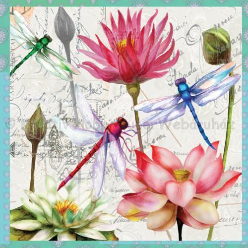 Szalvéta - szitakötő - Zanzibar