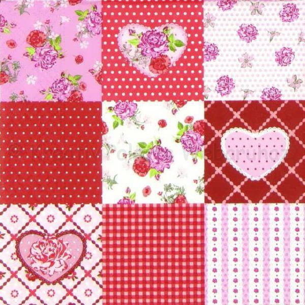 Szalvéta - szives pachwork