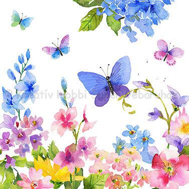 Szalvéta - tavaszi virágok -  Blue Spring