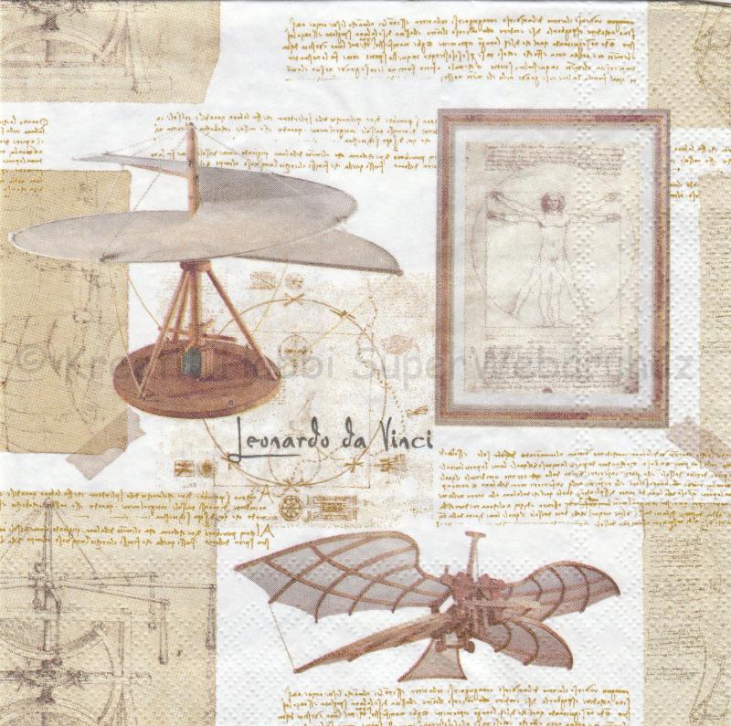 Szalvéta - tudomány - Leonardo Da Vinci