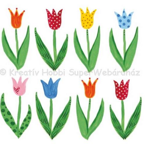 Szalvéta - tulipánok - Anne's Tulips