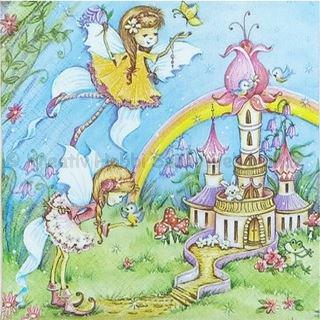 Szalvéta - tündérek varázskastélya - Magic Fairies with Castle