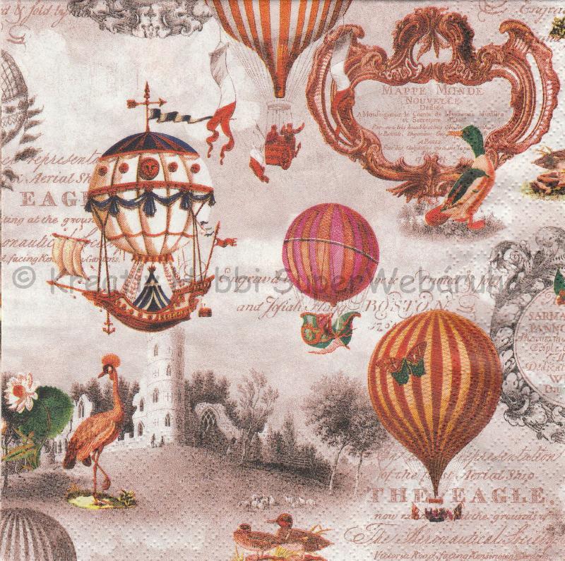Szalvéta - vintage ballon