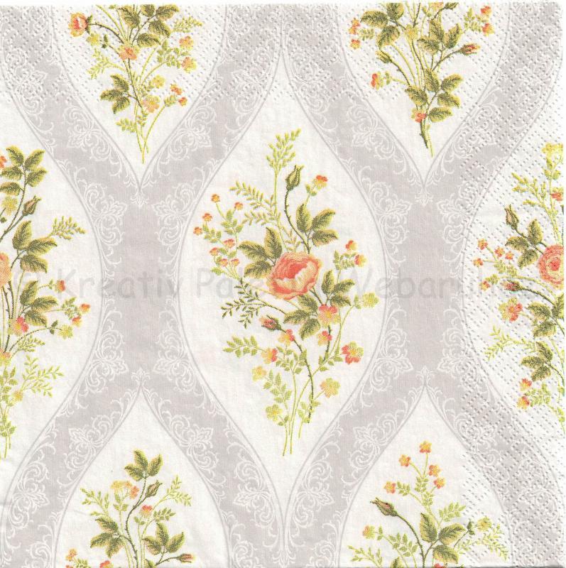 Szalvéta - virágos tapéta