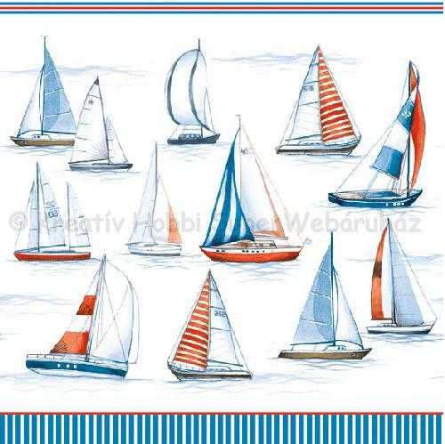Szalvéta - vitorlások - Sailing