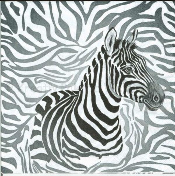 Szalvéta - zebra