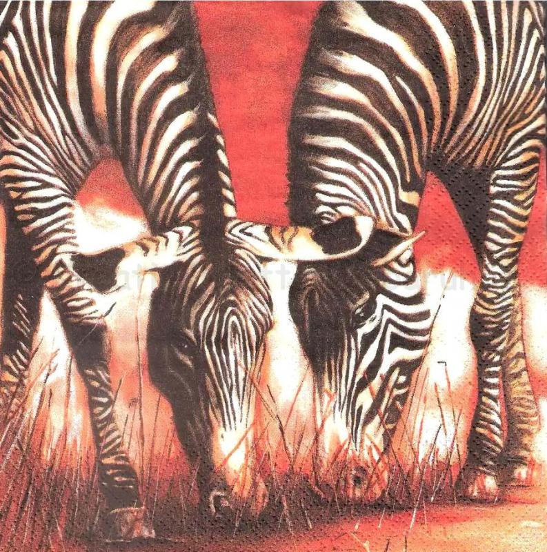 Szalvéta - zebra