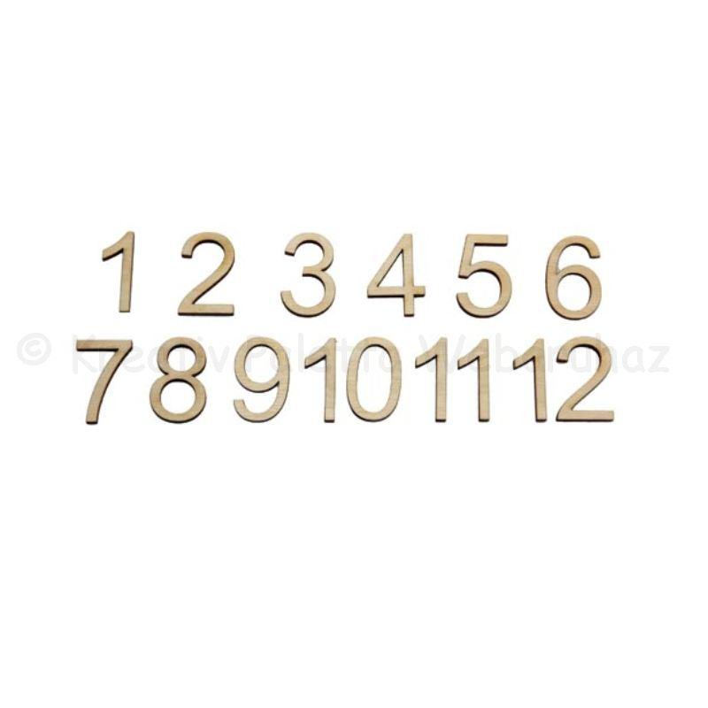 Számkészlet óralaphoz 2,5 cm