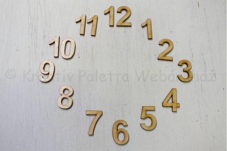 Számkészlet óralaphoz 3 cm