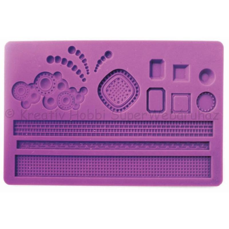 Szilikon öntőforma - ékszer alapok