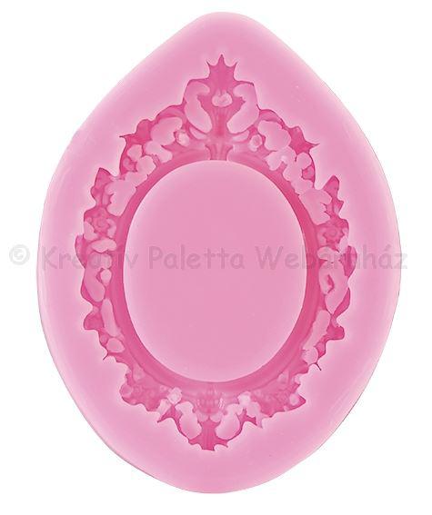 Szilikon öntőforma - keret ovális