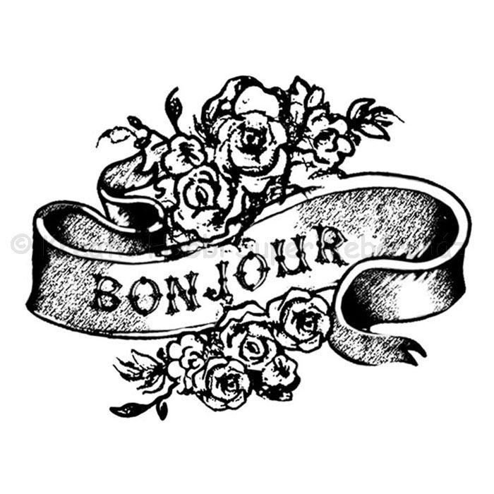 Szilikon pecsételő 5 x 7 cm - bonjour
