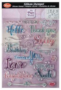 Szilikon pecsételő - feliratok