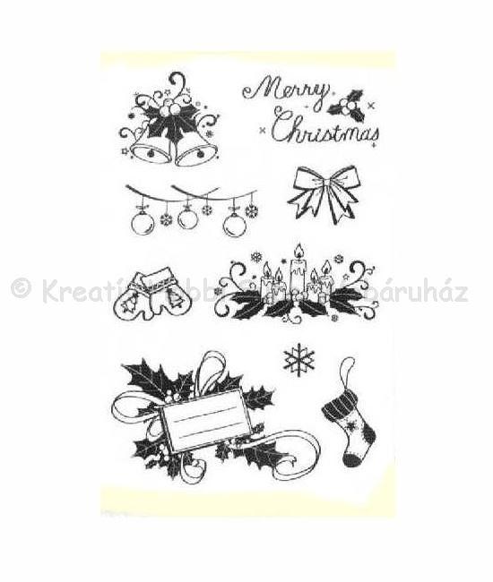 Szilikon pecsételő - karácsony