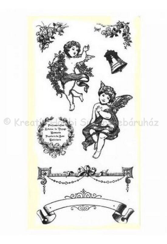 Szilikon pecsételő - karácsony, angyalkák