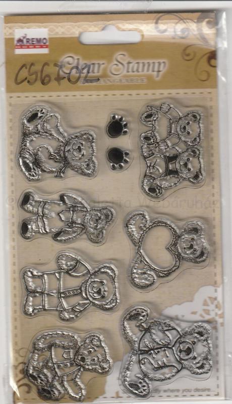 Szilikon pecsételő - macik