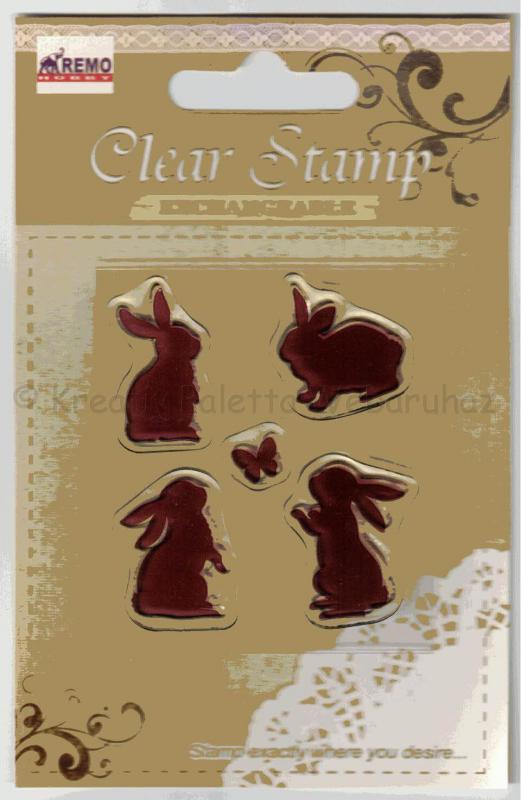 Szilikon pecsételő - nyuszik, húsvét