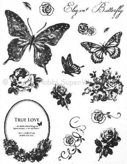 Szilikon pecsételő - pillangók