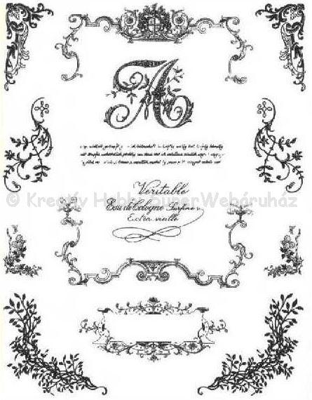 Szilikon pecsételő - sarokminták