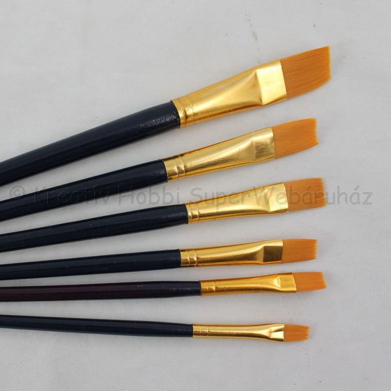 Szintetikus laposecset, 6 db-os készlet