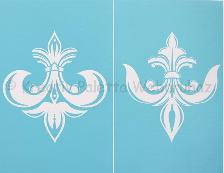 Szita-stencil 21,5 x 27,5 cm - Anjou liliomok