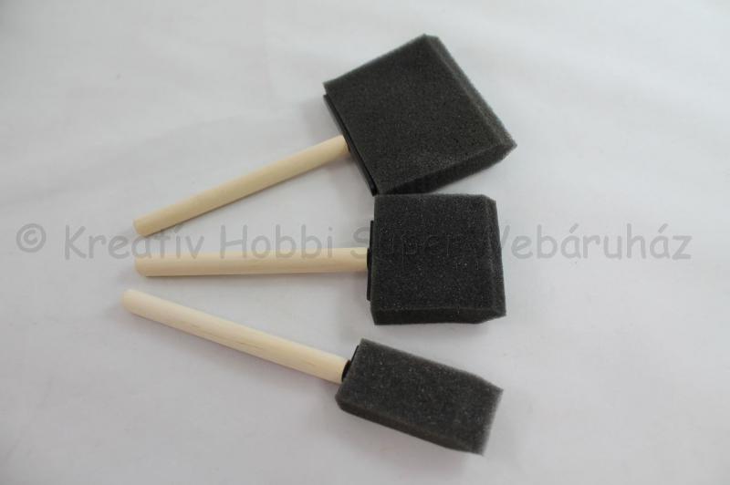 Szivacsecset hátterező készlet, 3 db-os